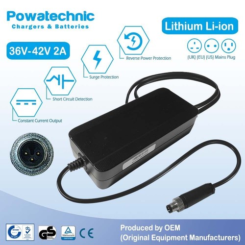 42v bolt pin - 2a, charger