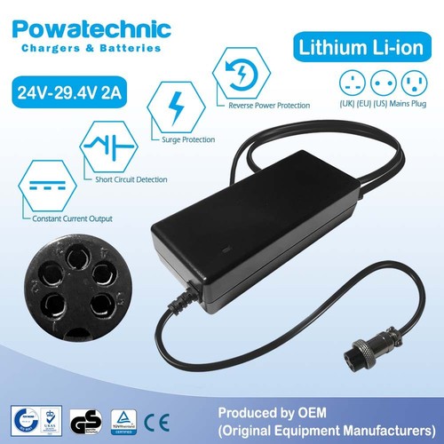 Paj pin charger for - 29.4v, 5-pin